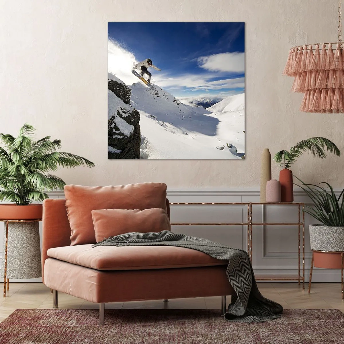 Lærredstryk - Billede på lærred - Frihed uden grænser - 70x70 cm