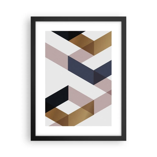 Plakat i sort ramme - Planer og vinkler - 30x40 cm