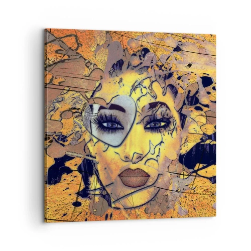 Lærredstryk - Billede på lærred - Solrig skønhed - 60x60 cm