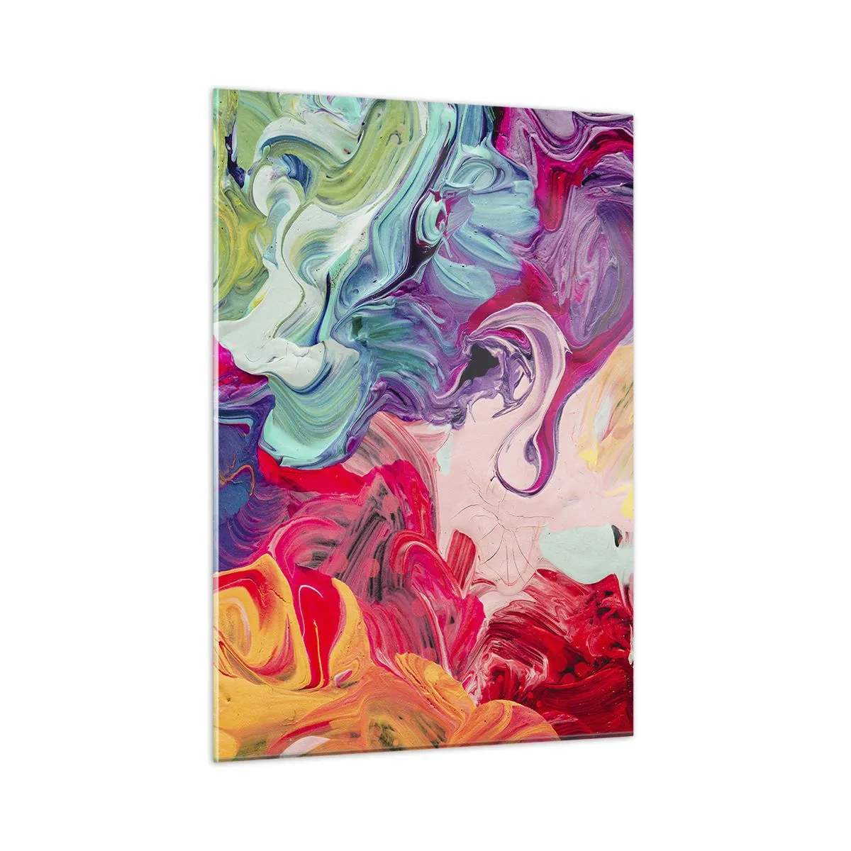 Billede på glas - Farvernes fødsel - 50x70 cm