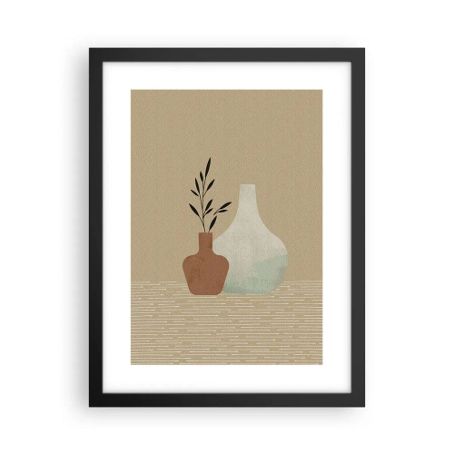 Plakat i sort ramme - Vase og dens idé - 30x40 cm