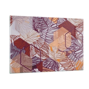 Billede på glas - Umuligt forhold mellem geometri og natur - 120x80 cm