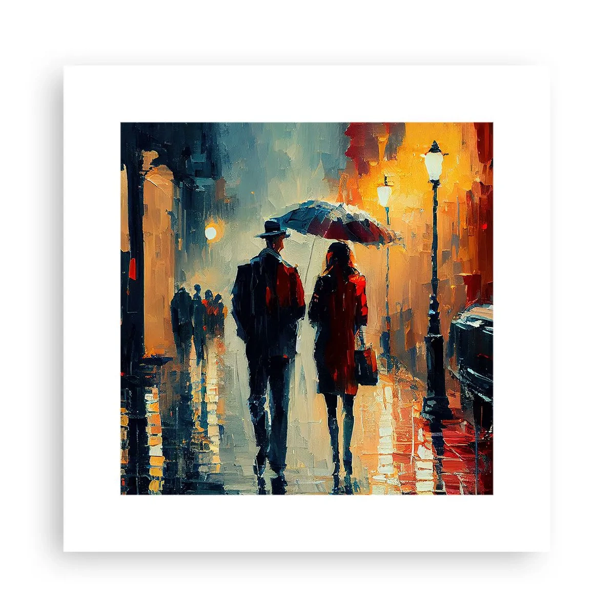 Plakat - Urban kærlighedshistorie - 30x30 cm