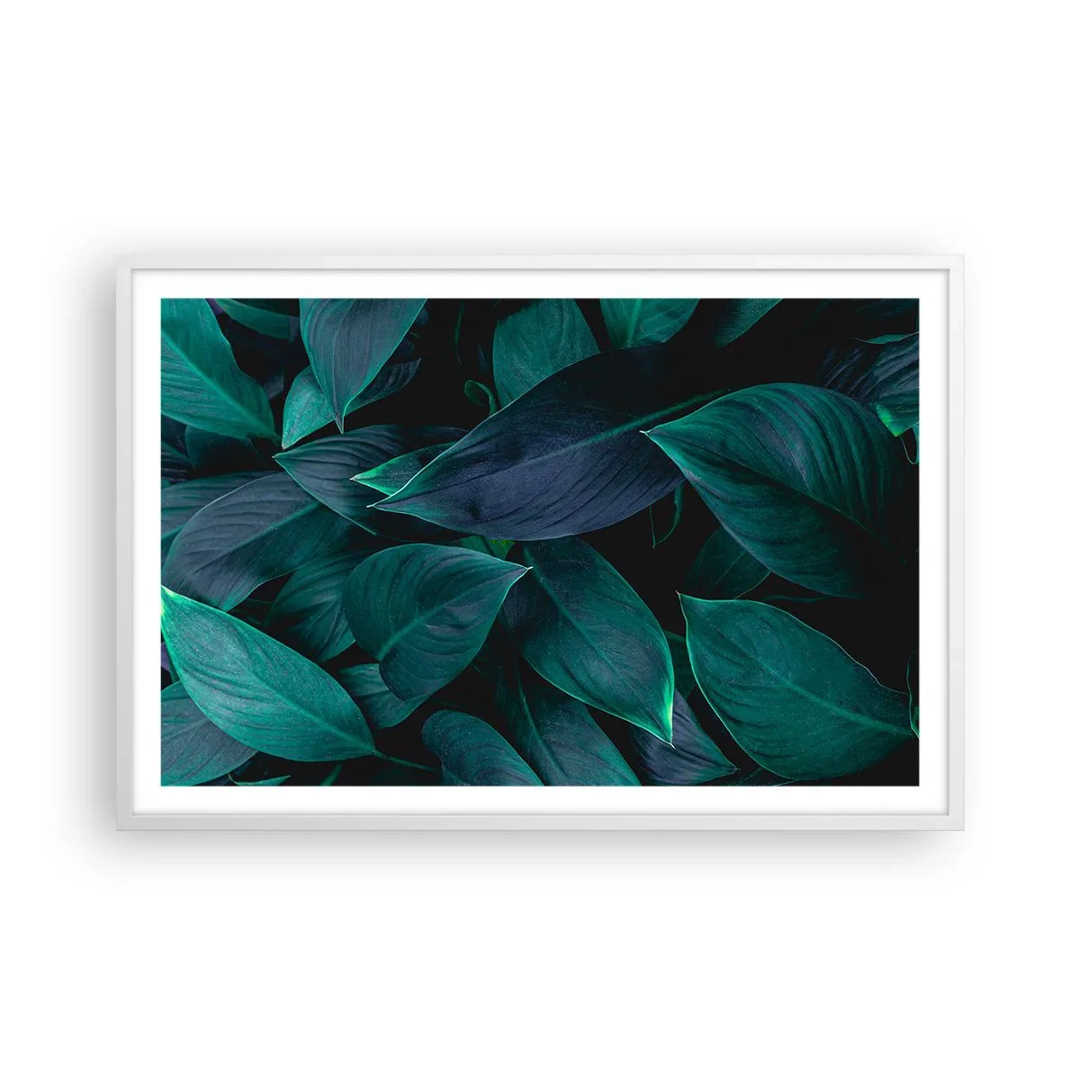 Plakat i hvid ramme - Grønt i sig selv - 91x61 cm