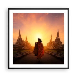 Plakat i sort ramme - I fred for evigt - 60x60 cm