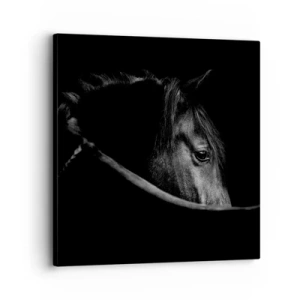 Lærredstryk - Billede på lærred - Sort prins - 30x30 cm