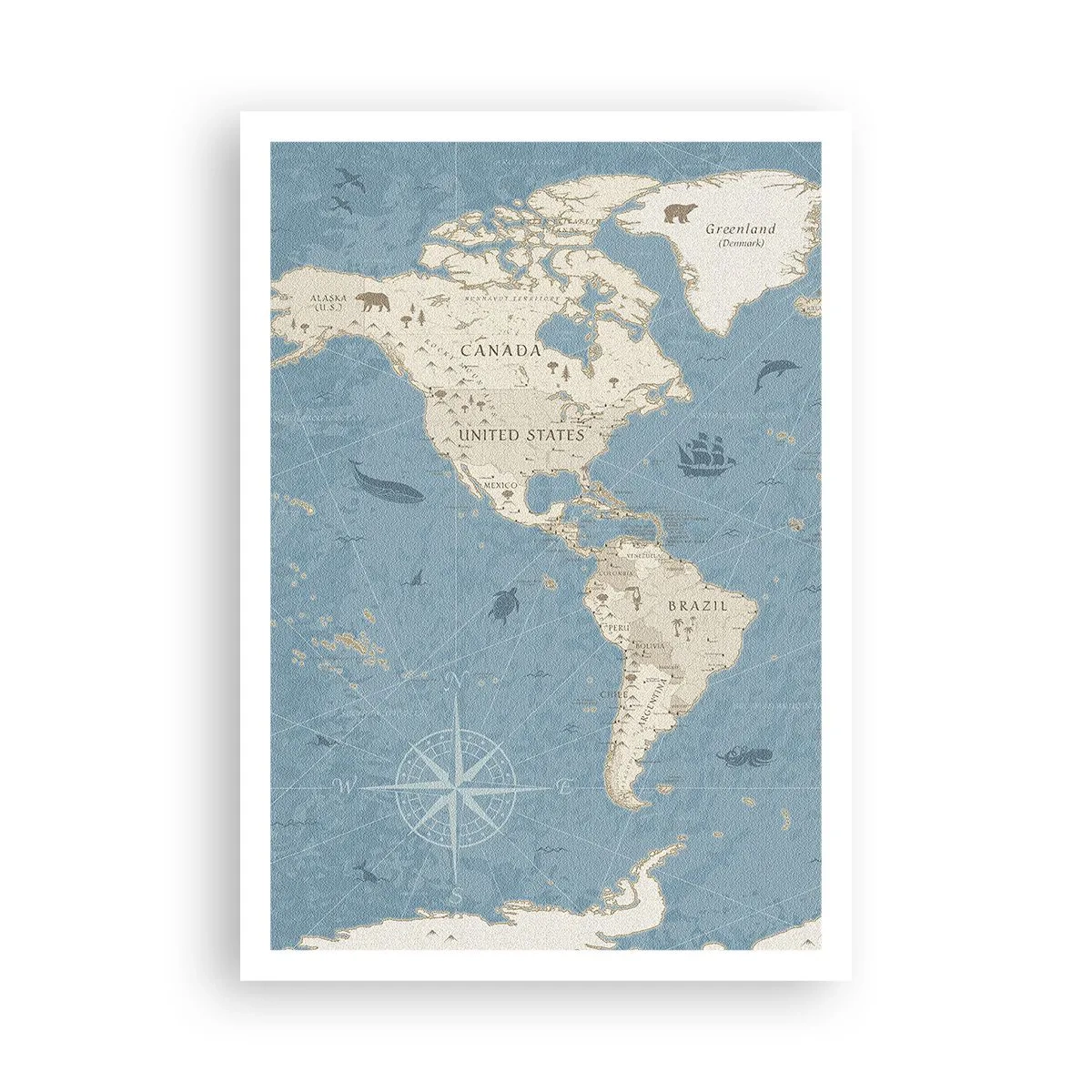 Plakat - En verden inden for rækkevidde - 70x100 cm