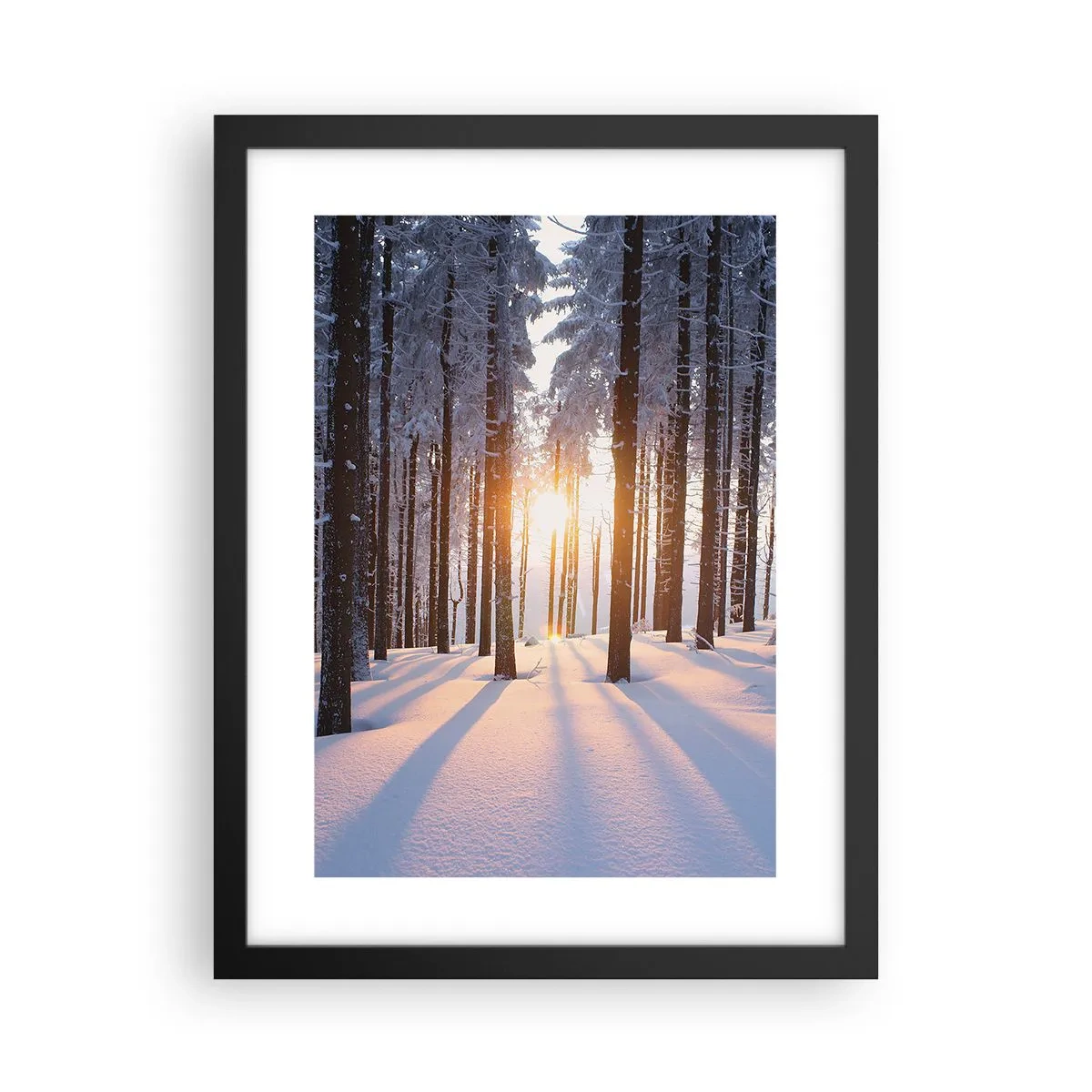 Plakat i sort ramme - Klart i sort og hvidt - 30x40 cm