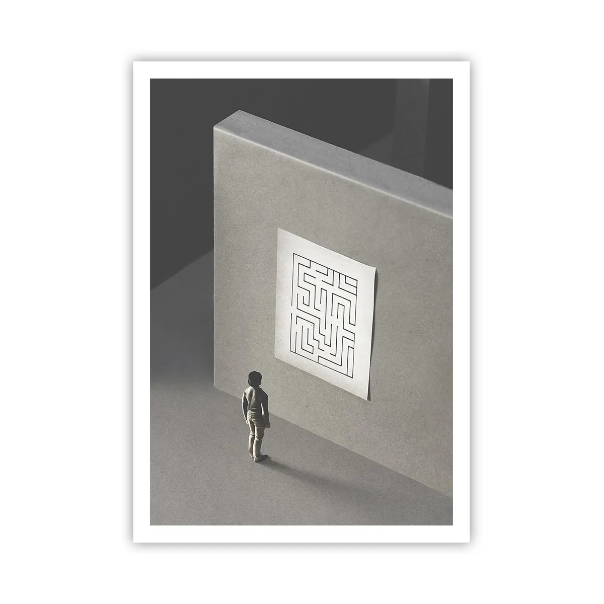 Plakat - Men hvor er jeg? - 70x100 cm