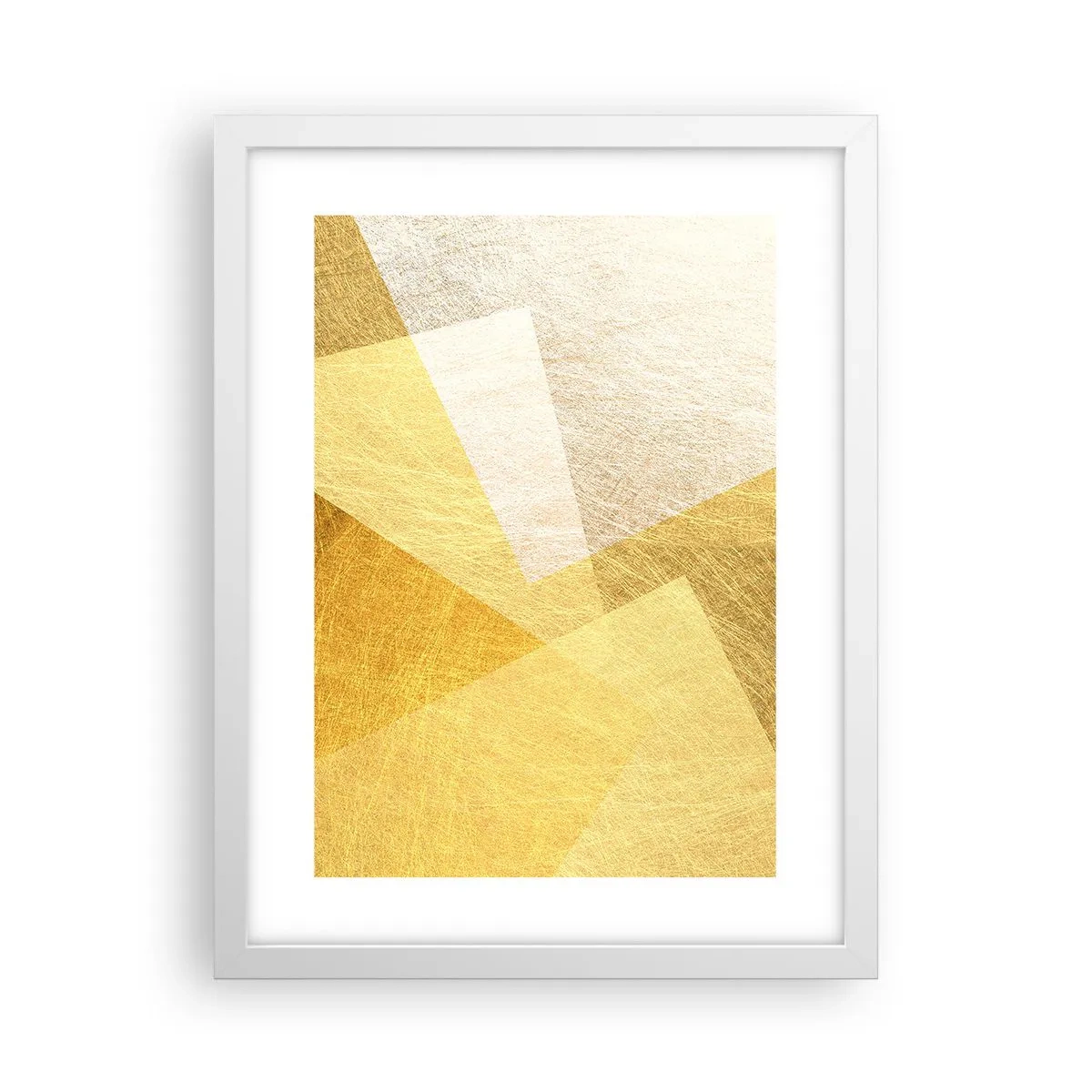 Plakat i hvid ramme - Geometriens vejr - 30x40 cm