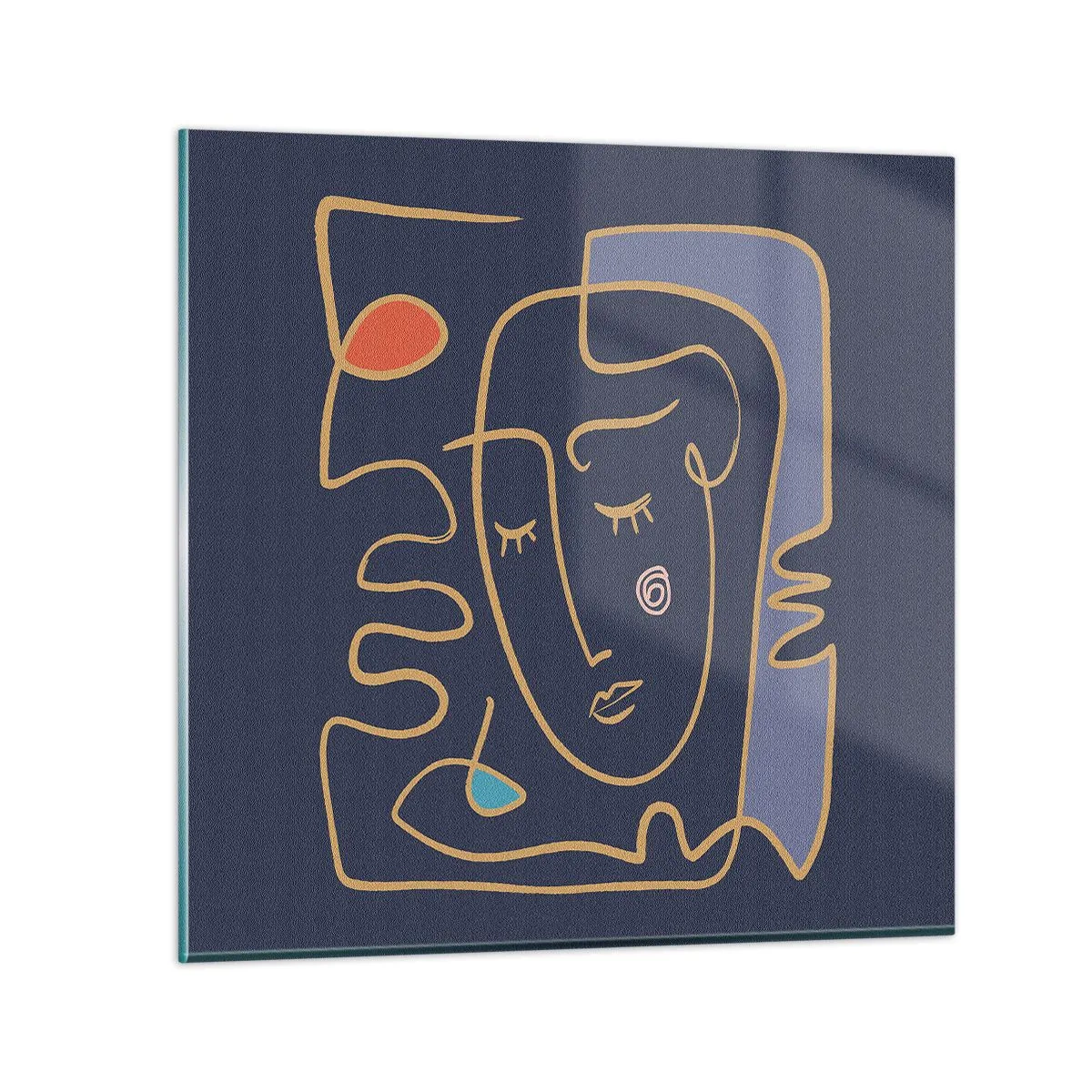 Billede på glas - I drømmerier - 60x60 cm