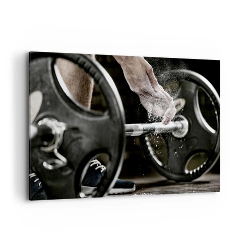 Lærredstryk - Billede på lærred - Udfordringen er taget imod! - 100x70 cm