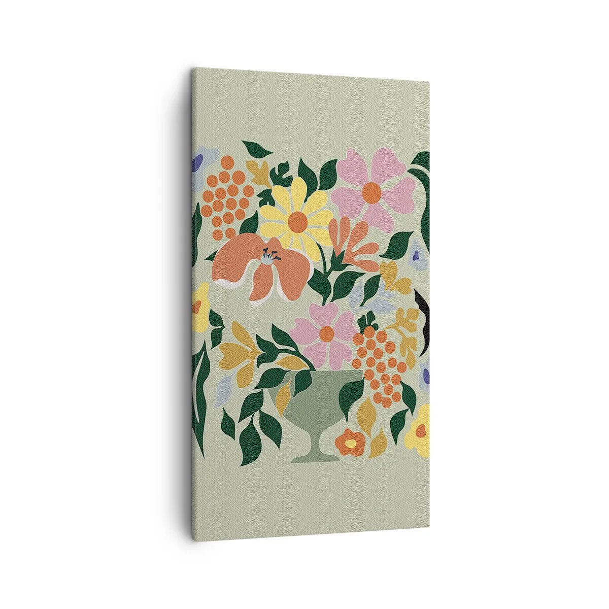 Lærredstryk - Billede på lærred - En buket fuld af liv - 45x80 cm