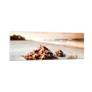 Billede på glas - Bølgebevægelser - 90x30 cm