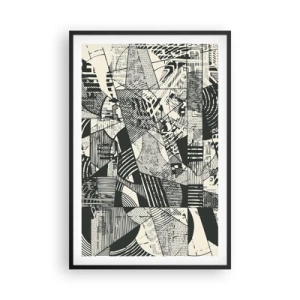 Plakat i sort ramme - Nutidens dynamik - 61x91 cm