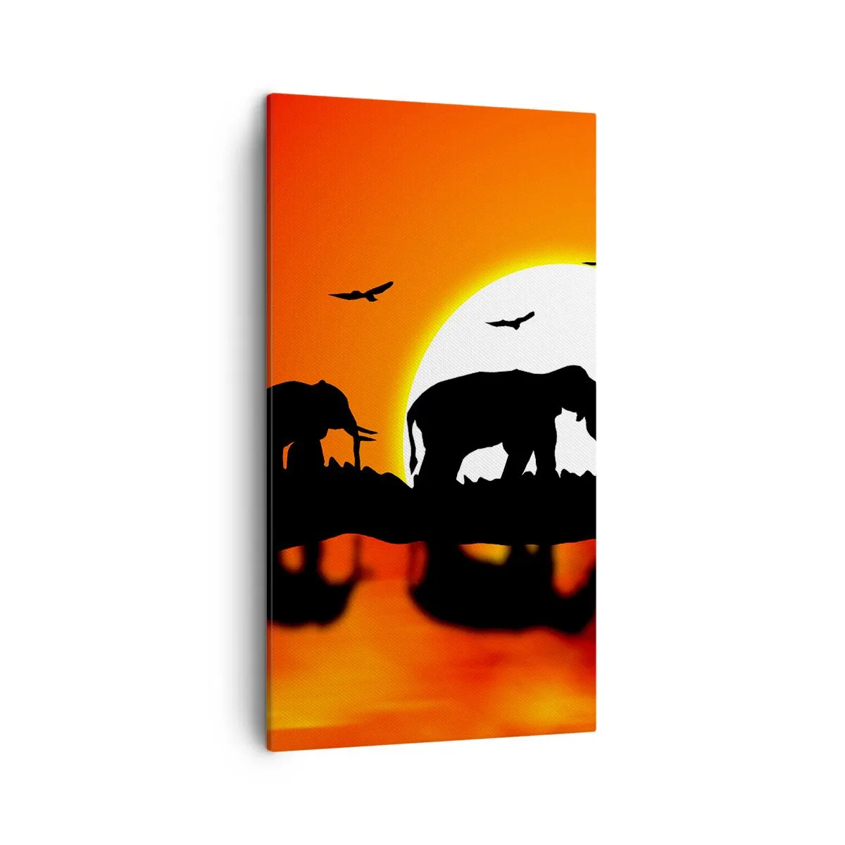 Lærredstryk - Billede på lærred - Og om aftenen til en lille drink - 45x80 cm