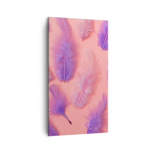 Lærredstryk - Billede på lærred - Lilla fugl af begær - 45x80 cm