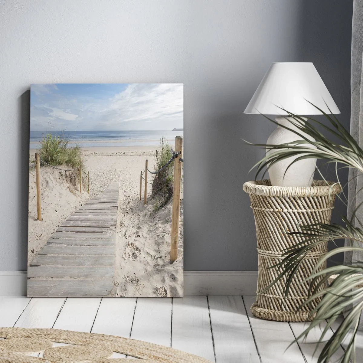 Lærredstryk - Billede på lærred - Ud over horisonten - 50x70 cm