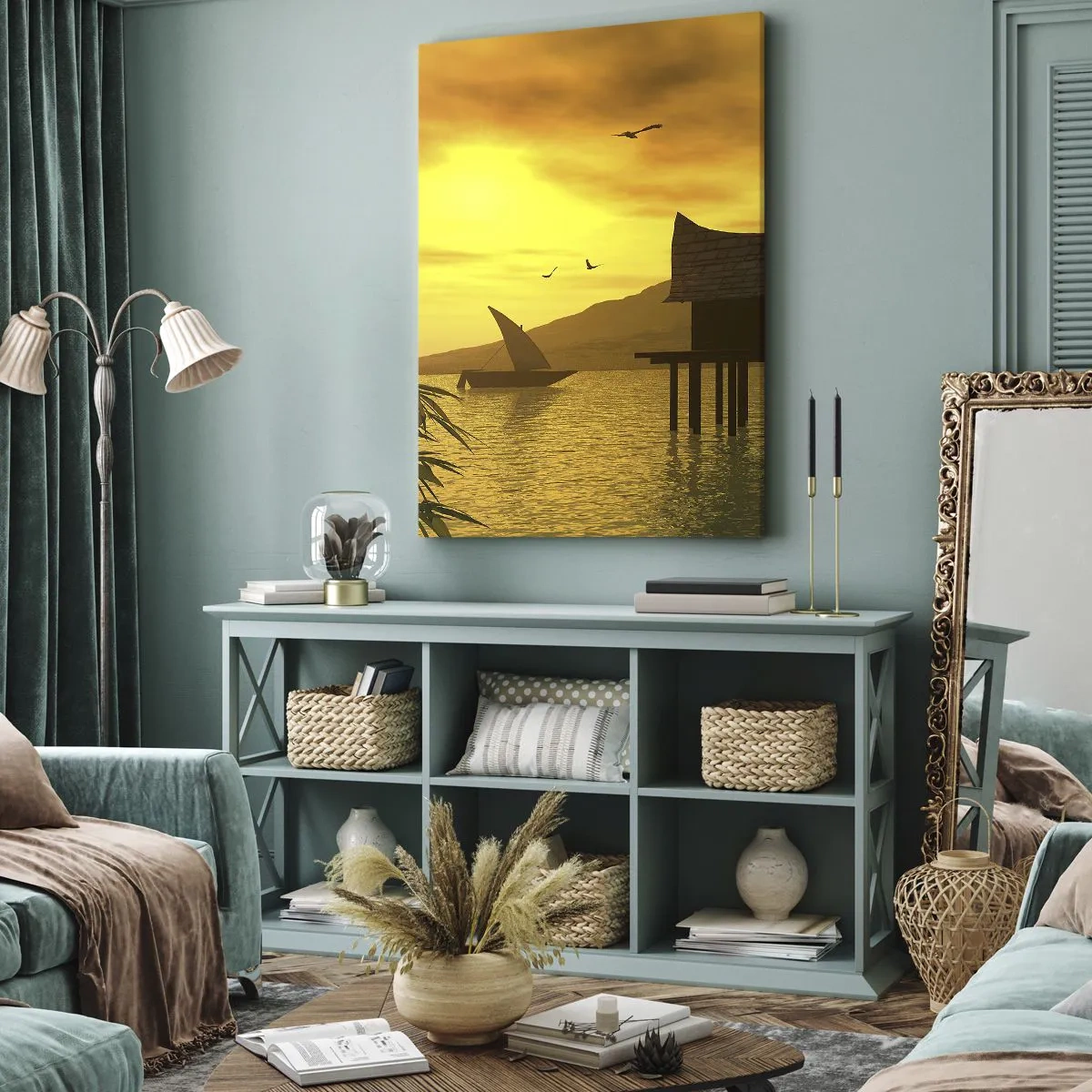 Lærredstryk - Billede på lærred - Ønsket fred - 50x70 cm