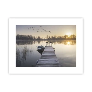 Plakat - Jeg kommer tilbage om et stykke tid - 40x30 cm