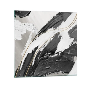 Billede på glas - Abstraktion med flair - 30x30 cm