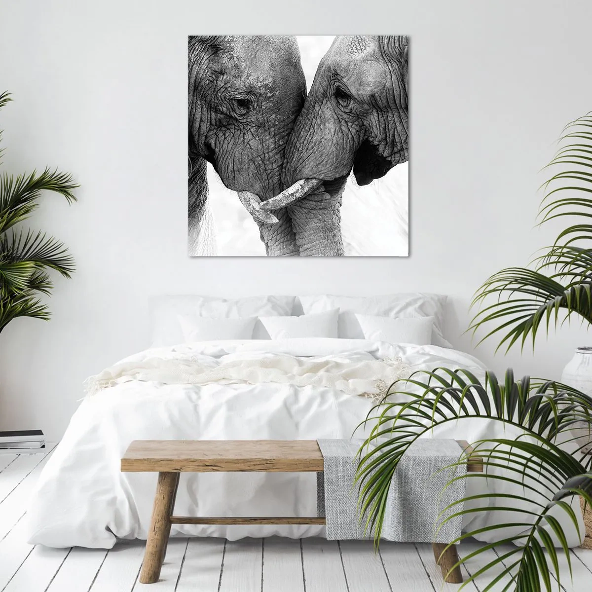 Lærredstryk - Billede på lærred - Hjertelig tilståelse - 70x70 cm