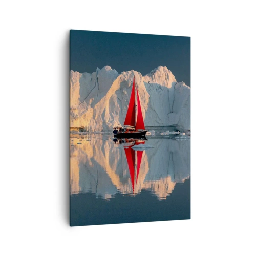 Lærredstryk - Billede på lærred - På kanten af verden - 70x100 cm