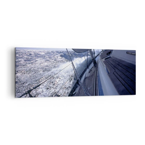 Lærredstryk - Billede på lærred - Jeg ved, hvad det vil sige at være en fugl - 140x50 cm