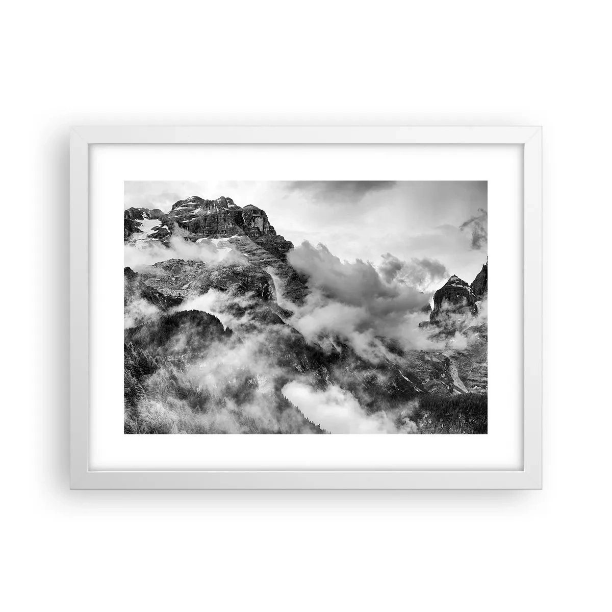 Plakat i hvid ramme - Smukt og grusomt - 40x30 cm