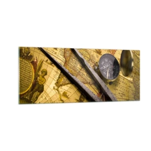 Billede på glas - Hvor er skattene? - 100x40 cm