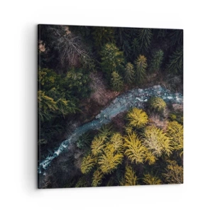 Lærredstryk - Billede på lærred - Hurtigt, stadig hurtigere - 50x50 cm