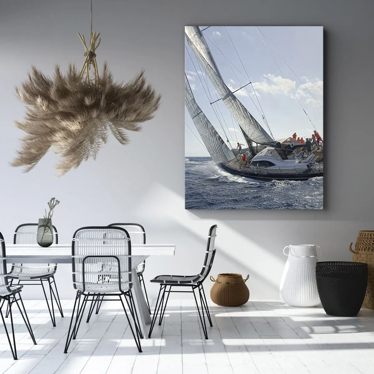 Lærredstryk - Billede på lærred - Må den bedste vinde - 50x70 cm
