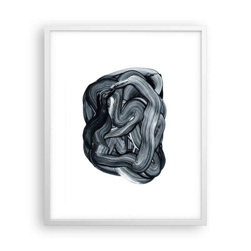 Plakat i hvid ramme - Så enkelt er det ikke - 40x50 cm