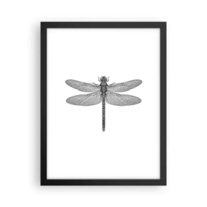 Plakat i sort ramme - Præcision i naturen - 30x40 cm