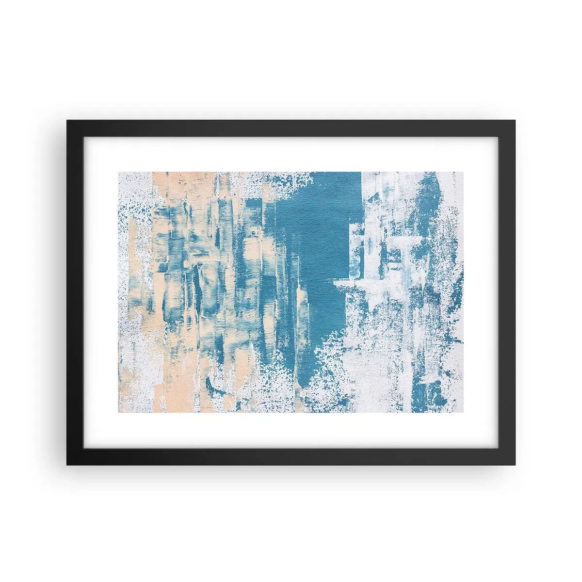 Plakat i sort ramme - Gennem istappen - 40x30 cm