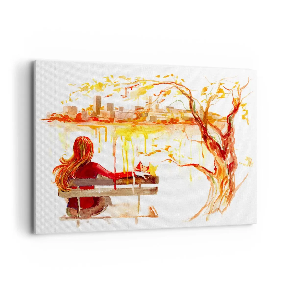 Lærredstryk - Billede på lærred - Et øjeblik til eftertanke - 100x70 cm