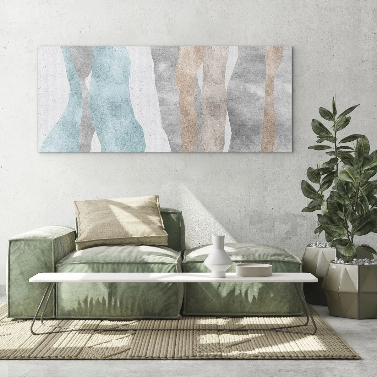 Billede på glas - En undersøgelse af intimitet - 160x50 cm
