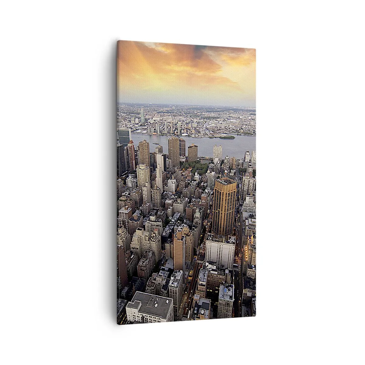 Lærredstryk - Billede på lærred - Tidens bankende hjerte - 55x100 cm