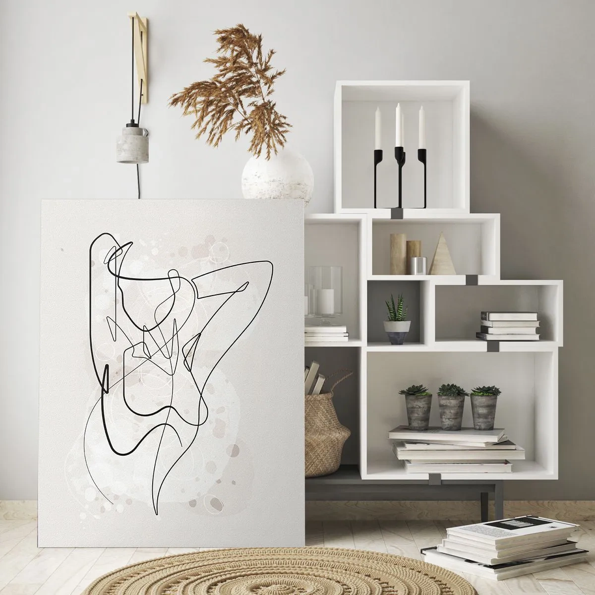 Billede på glas - Forførelsens kunst - 70x100 cm