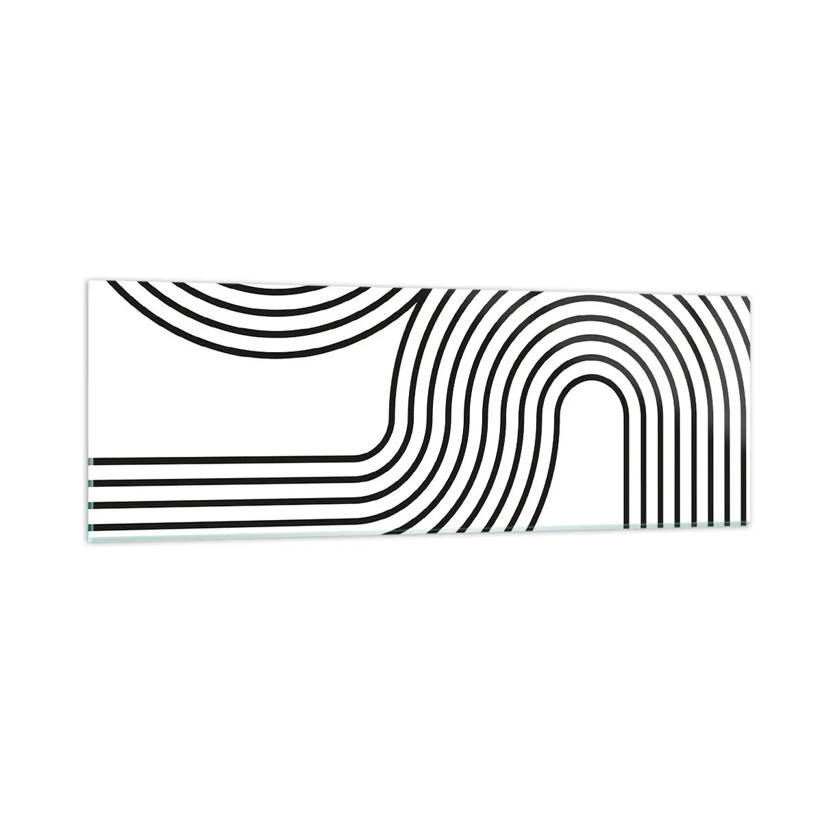 Billede på glas - På en kurve - 90x30 cm