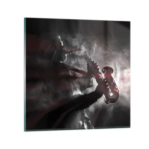 Billede på glas - I jazzens dampe - 30x30 cm
