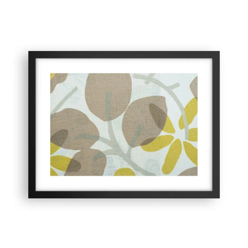 Plakat i sort ramme - Komposition i solskinnet - 40x30 cm