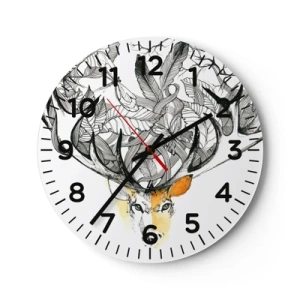 Vægur, Uret - Horn af overflod - 30x30 cm