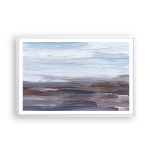 Plakat i hvid ramme - Elementer: vand - 91x61 cm