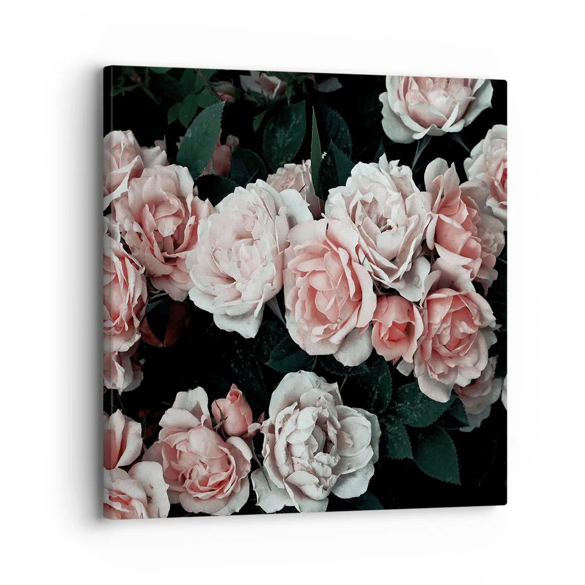 Lærredstryk - Billede på lærred - Lyserød ansamble - 30x30 cm