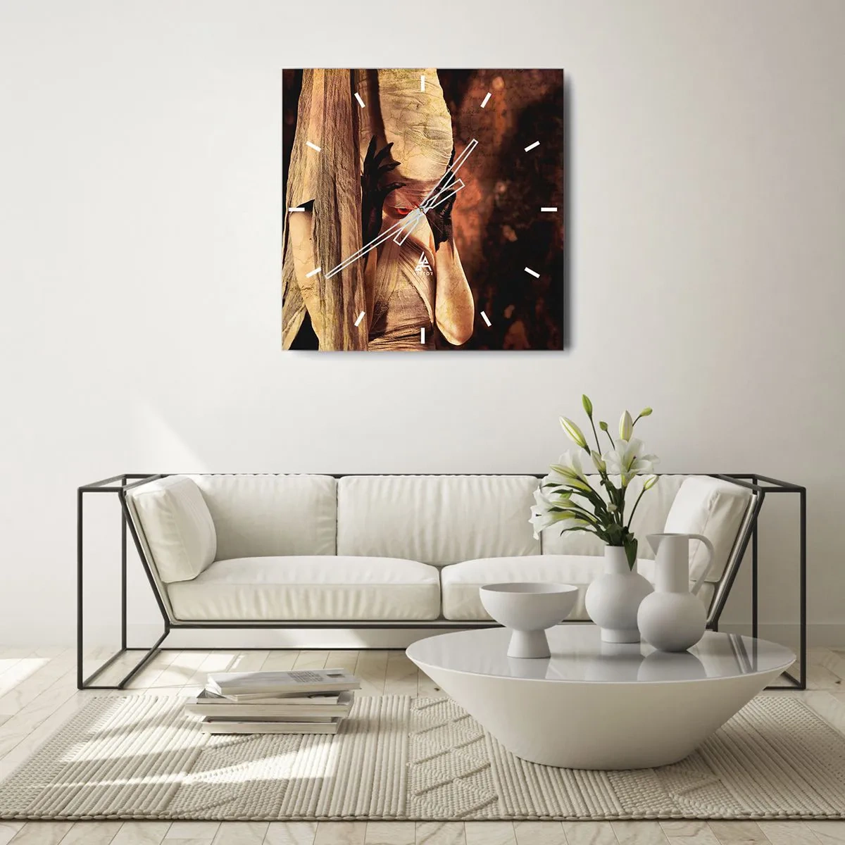 Vægur, Uret - Mellem godt og ondt - 30x30 cm