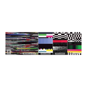 Prøve Fototapet Selvklæbende Deluxe Sticker - Det kontrollerede billede af virkeligheden - Abstraktion, Stykke, Digital støj - 100x30 cm