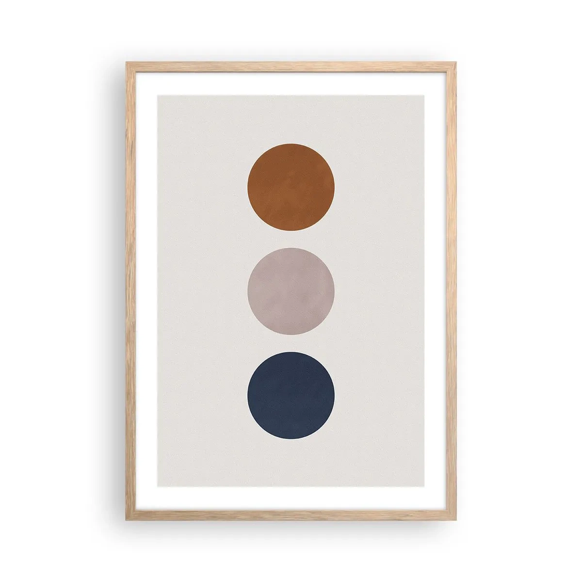 Plakat i ramme af lyst egetræ - Et symbol på perfektion - 50x70 cm