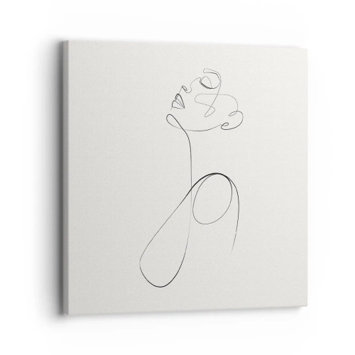 Lærredstryk - Billede på lærred - Sløjfet i drømme - 30x30 cm