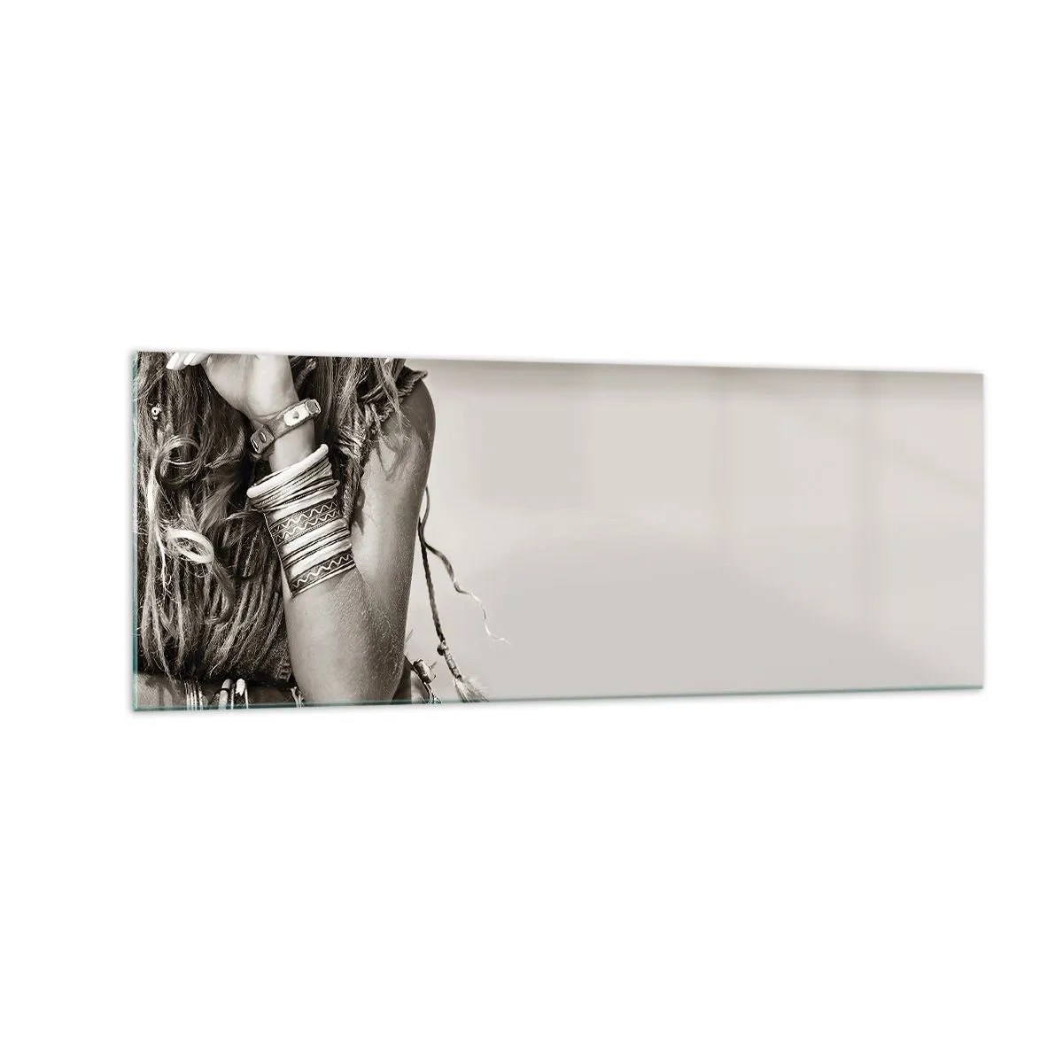 Billede på glas - Som en pige - 140x50 cm